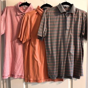 Peter Millar cotton polos - bundle of 3